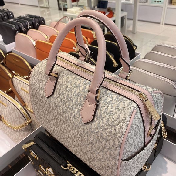 MK Bedford SM Duffle Satchel Crossbody Vanilla - Picture 4 of 8